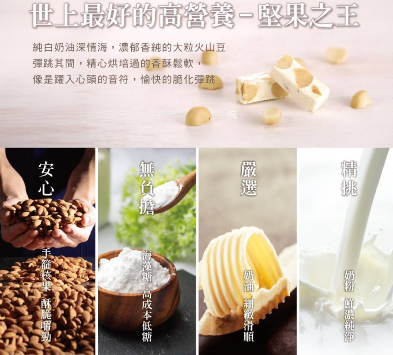 [Cherry Grandfather] Handmade Macadamia Nougat, 200/Pack 櫻桃爺爺 夏威夷火山豆牛軋糖