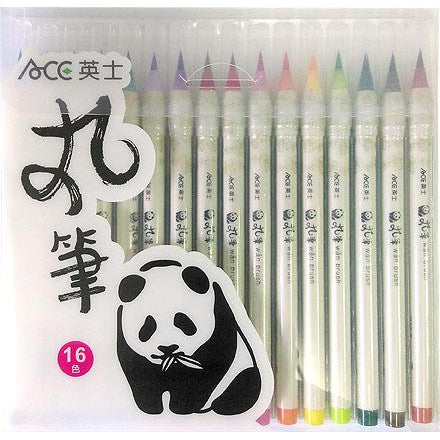[ACE] Art Color Pen Brush Markers 16 Colors/pack ACE 英士 丸筆 16色套組