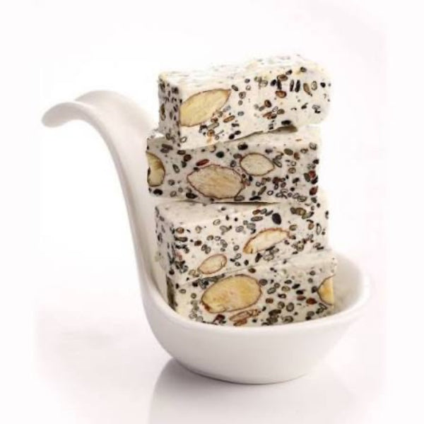 [Cherry Grandfather] Hand Made Black Sesame Nougat 200g/pack 櫻桃爺爺 黑鑽芝麻牛軋糖