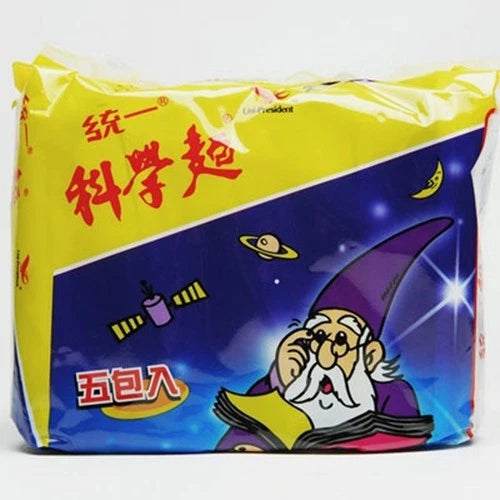 統ä秭¸麵] TAIWAN FAMOUS UNI-PRESIDENT Ke Xue Noodle Snack 40g x 5/ packs
