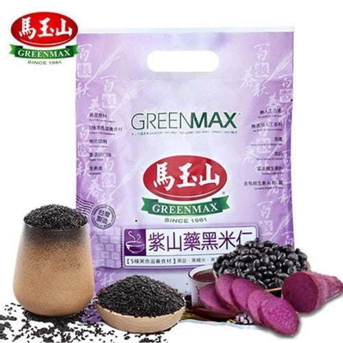 馬çå± 紫山¥é米ä Greenmax 100% NATURAL Yam and Mixed Cereal Cold & Hot 30g x 12/ Pack