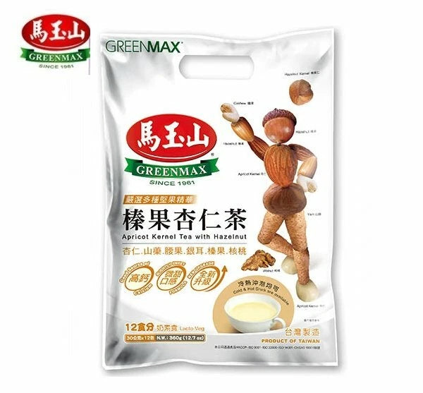 馬ç山] æ¦ Greenmax 100% NATURAL Apricot Kernel Tea with Hazelnut