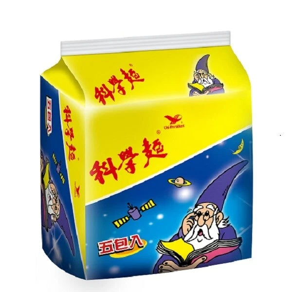 統ä秭¸麵] TAIWAN FAMOUS UNI-PRESIDENT Ke Xue Noodle Snack 40g x 5/ packs