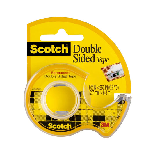 3M Scotch 136 1/2" x 250" Double Stick Tape