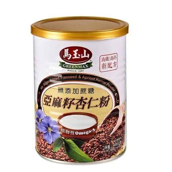 馬çå± ¡åç³麻籽ç² Greenmax Added Flaxseed & Apricot Kernel Powder 400g