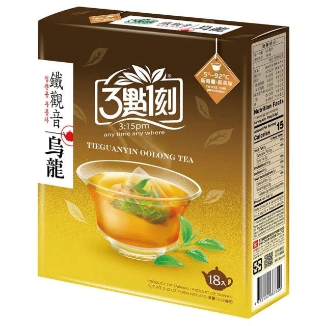 3:15PM 3é»1 Taiwan Oolong Tea 3.5g x 18 Bags / Box (Select)