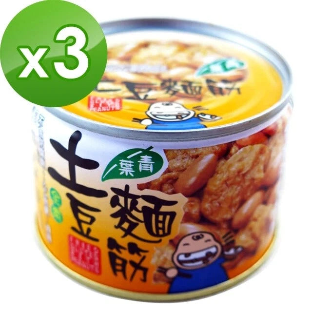 麵ç CHINYEH FRIED GLUTEN WITH PEANUTS 170g x 3