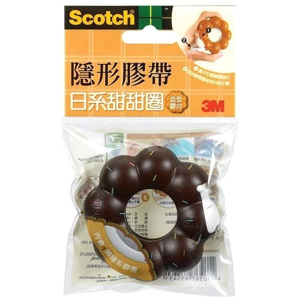 3M Scotch Wave Donuts Tape Dispenser 12mm x 11.4M (Select)