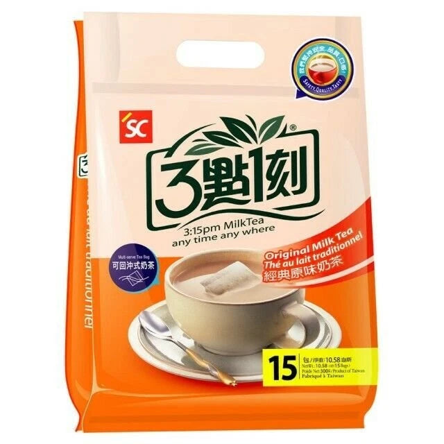3:15PM 3é»1 Milk Tea Original/ Earl Grey 15 bags/pack (Select)