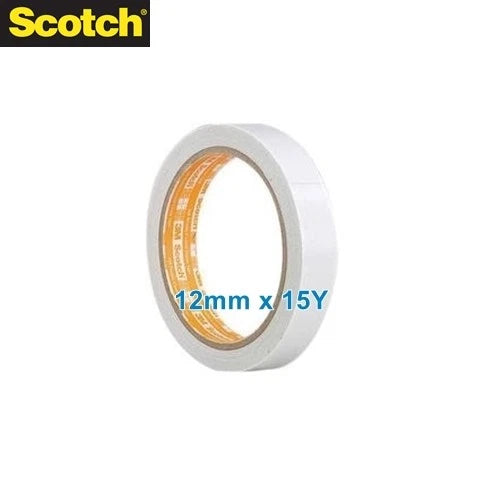 3M Scotch 668 Double Sided Tape 6/12/18/24/48mm x 15yd (Select)