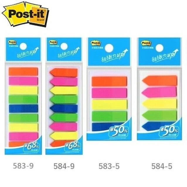 3M Post-it Flags Colors Bookmark Point Sticky Note Plastic Paper Index (Select