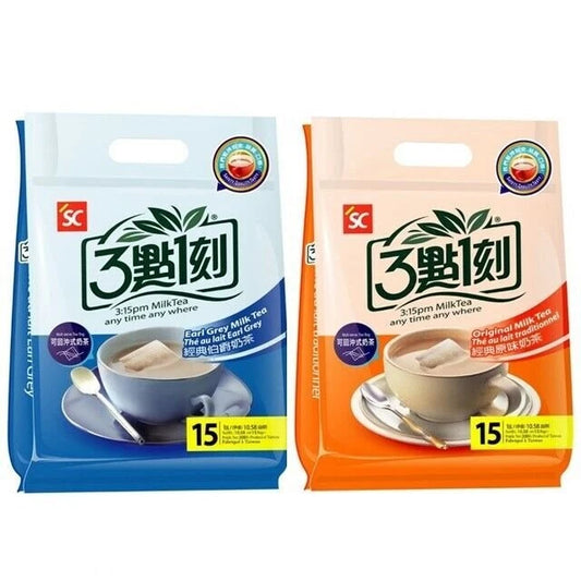 3:15PM 3é»1 Milk Tea Original/ Earl Grey 15 bags/pack (Select)