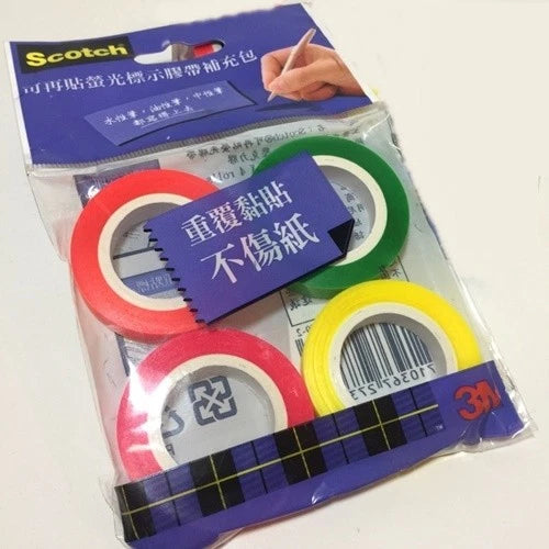 3M Post-it Flags, 812 4 Colors Bookmark Point Sticky Note Plastic Paper Index